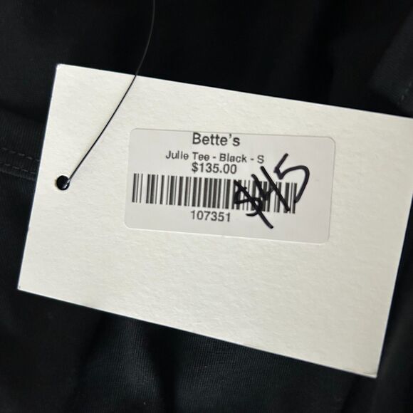 NEW A.L.C. Julie Tee in Black Cropped 100% Cotton Size Small - Picture 4 of 5